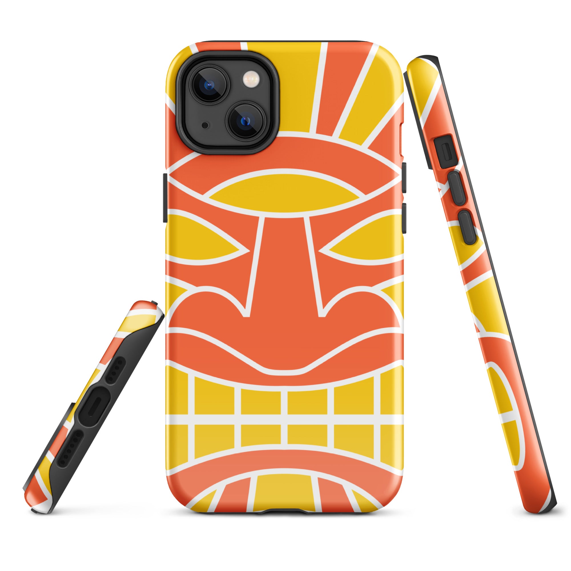 Tough Case for iPhone®- Totem Mask Orange