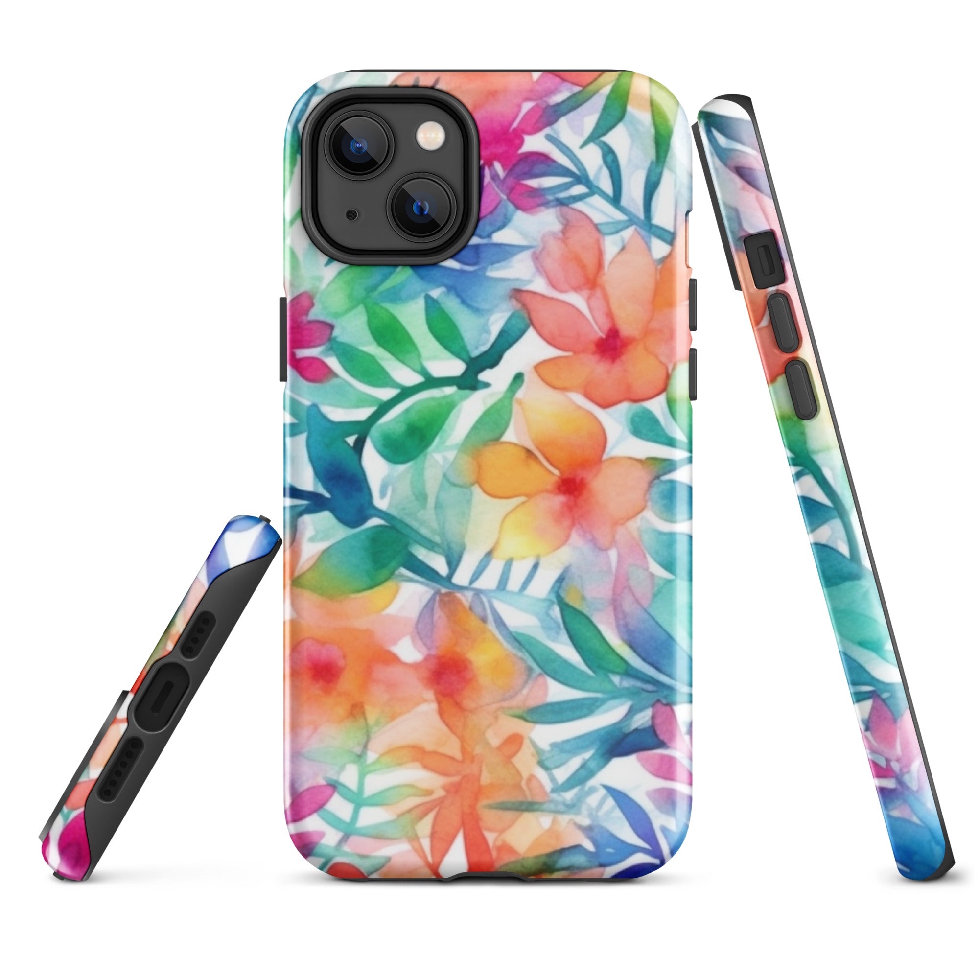 Tough Case for iPhone®- Floral Pattern 03