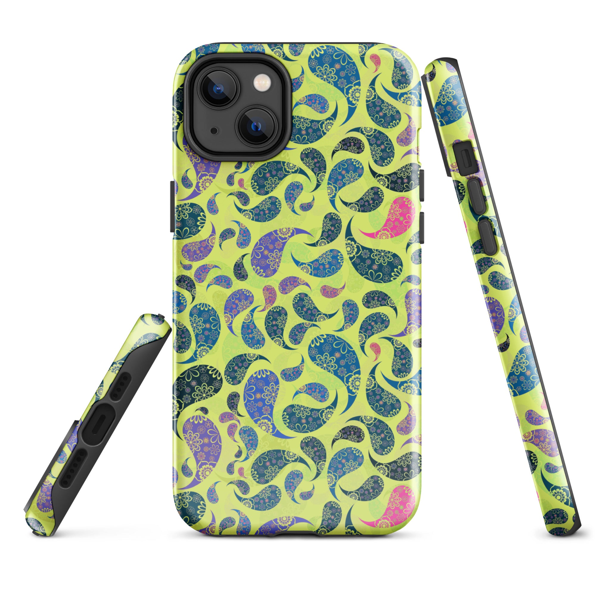 Tough Case for iPhone®- Paisley Yellow