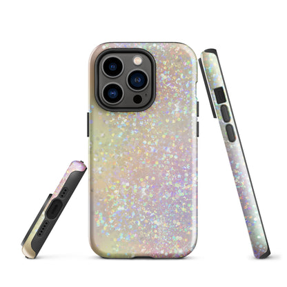 Tough Case for iPhone®- Rainbow Glitter Pattern I