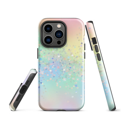 Tough Case for iPhone®- Rainbow Glitter Pattern II