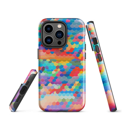 Tough Case for iPhone®- Rainbow Cloud Pattern III