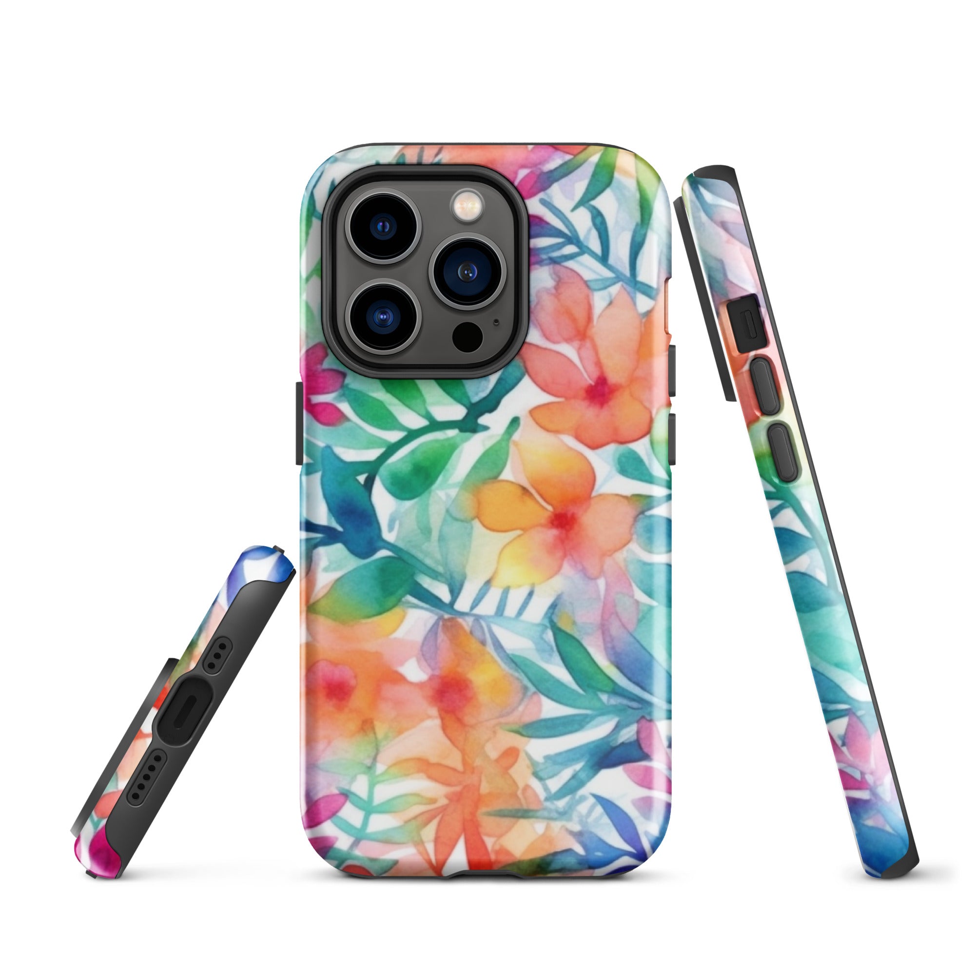 Tough Case for iPhone®- Floral Pattern III