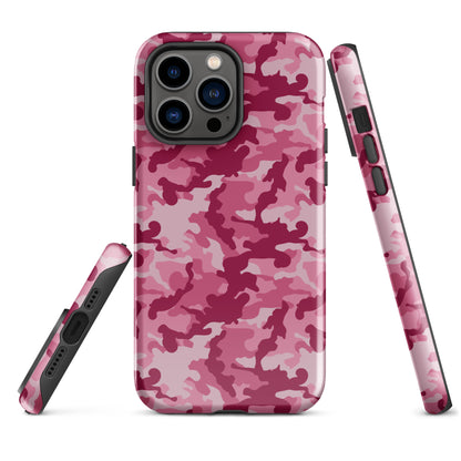 Tough Case for iPhone®- Camo Dark Pink