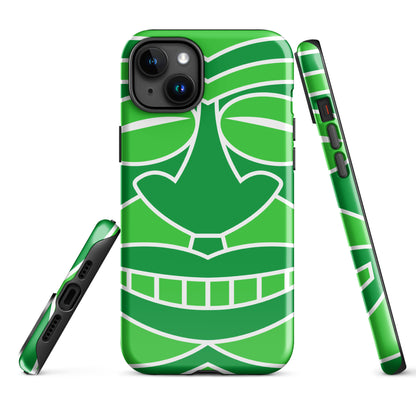 Tough Case for iPhone®- Totem Mask Green