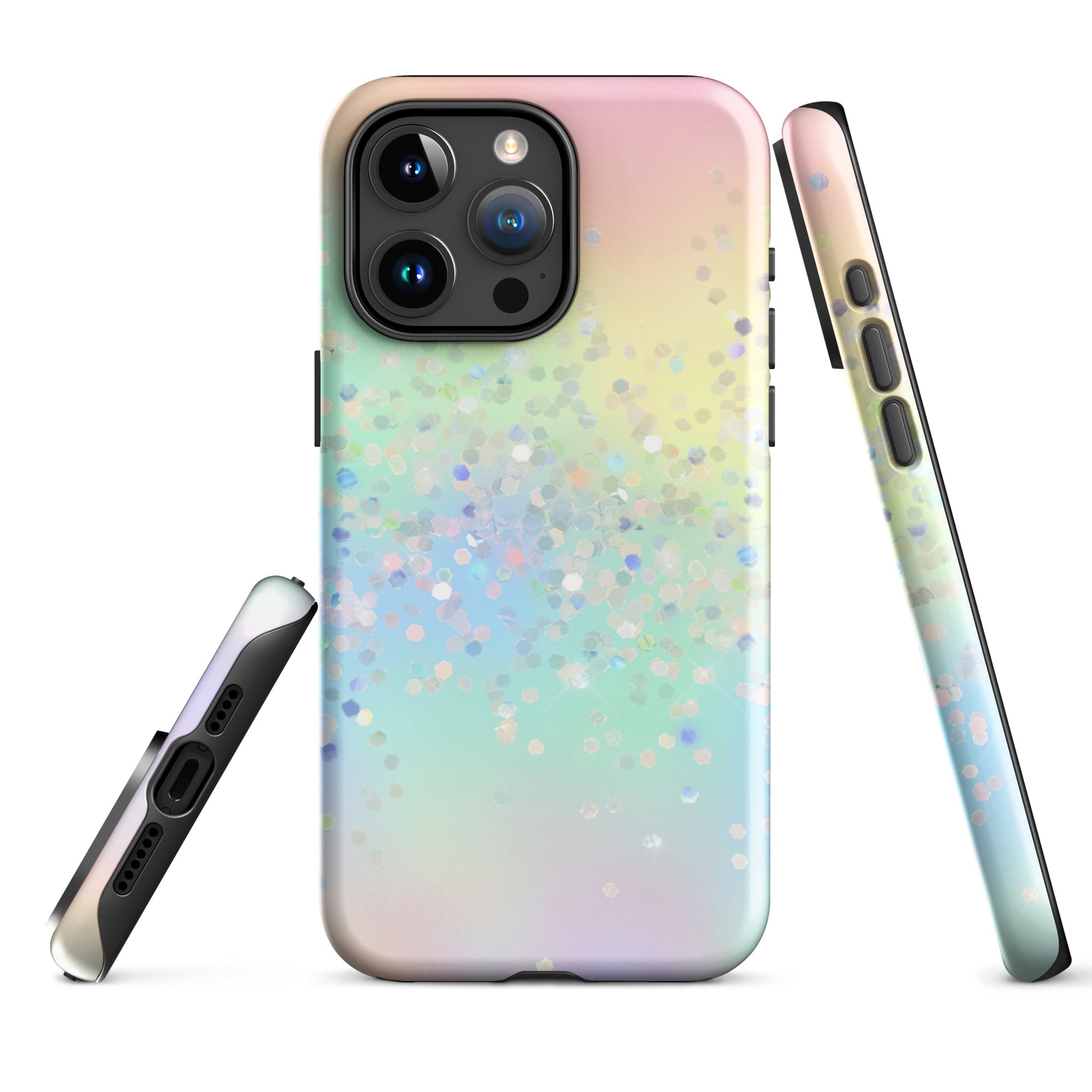 Tough Case for iPhone®- Rainbow Glitter Pattern 02