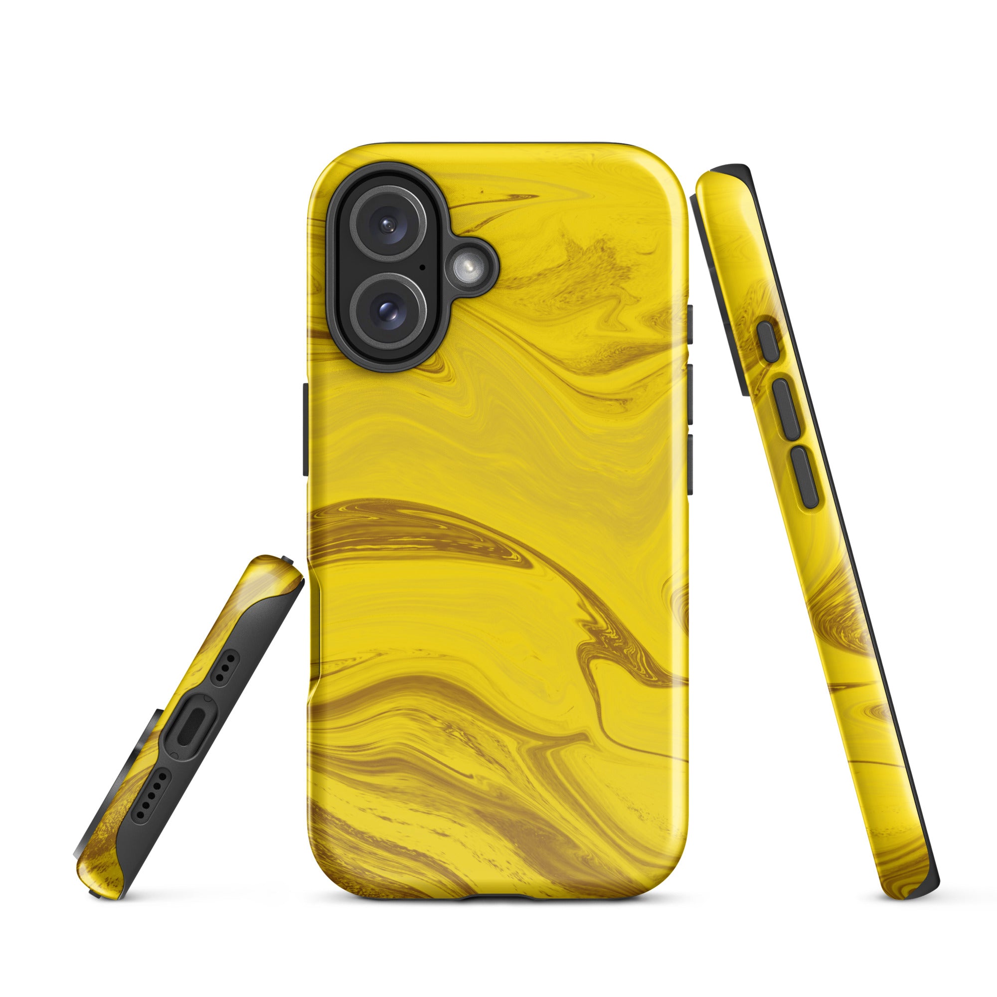 Tough Case for iPhone®- Liquid Gold Marble