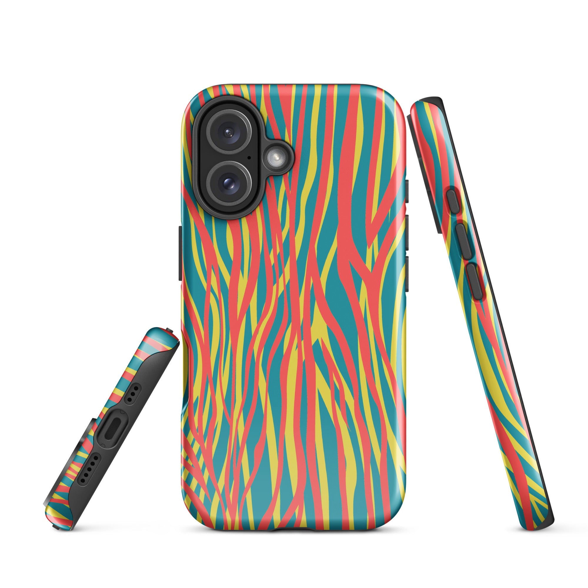 Tough Case for iPhone®- Funky Zebra Pattern III