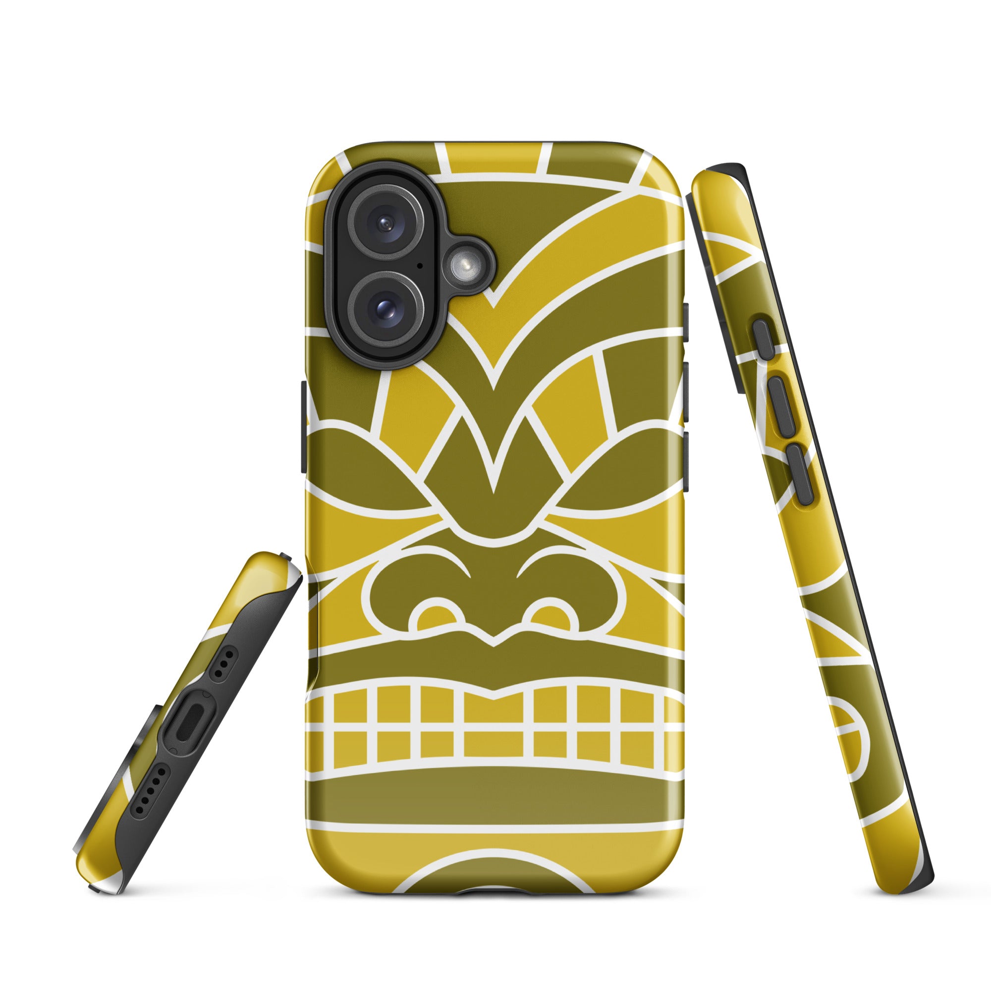 Tough Case for iPhone®- Totem Mask Yellow