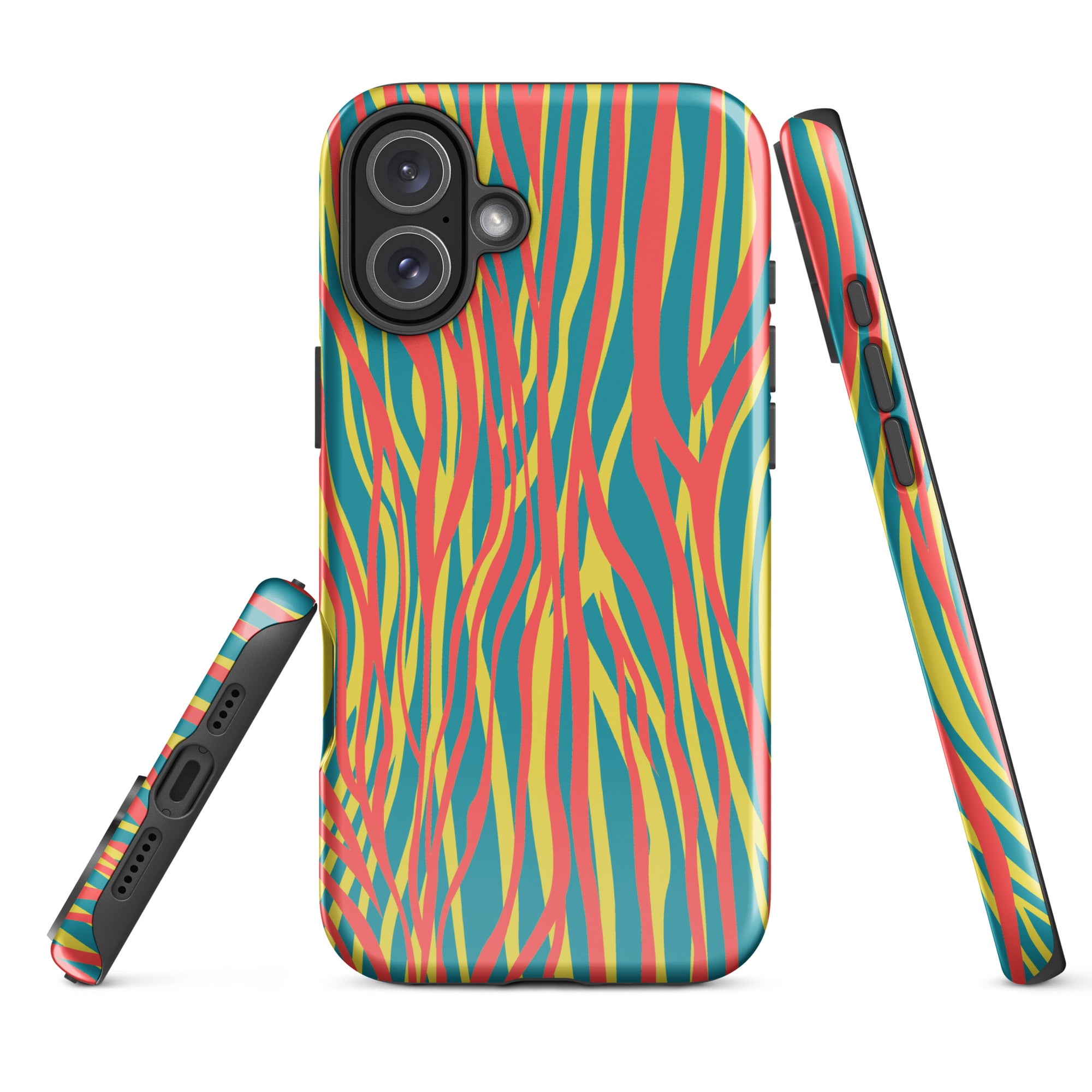 Tough Case for iPhone®- Funky Zebra Pattern III