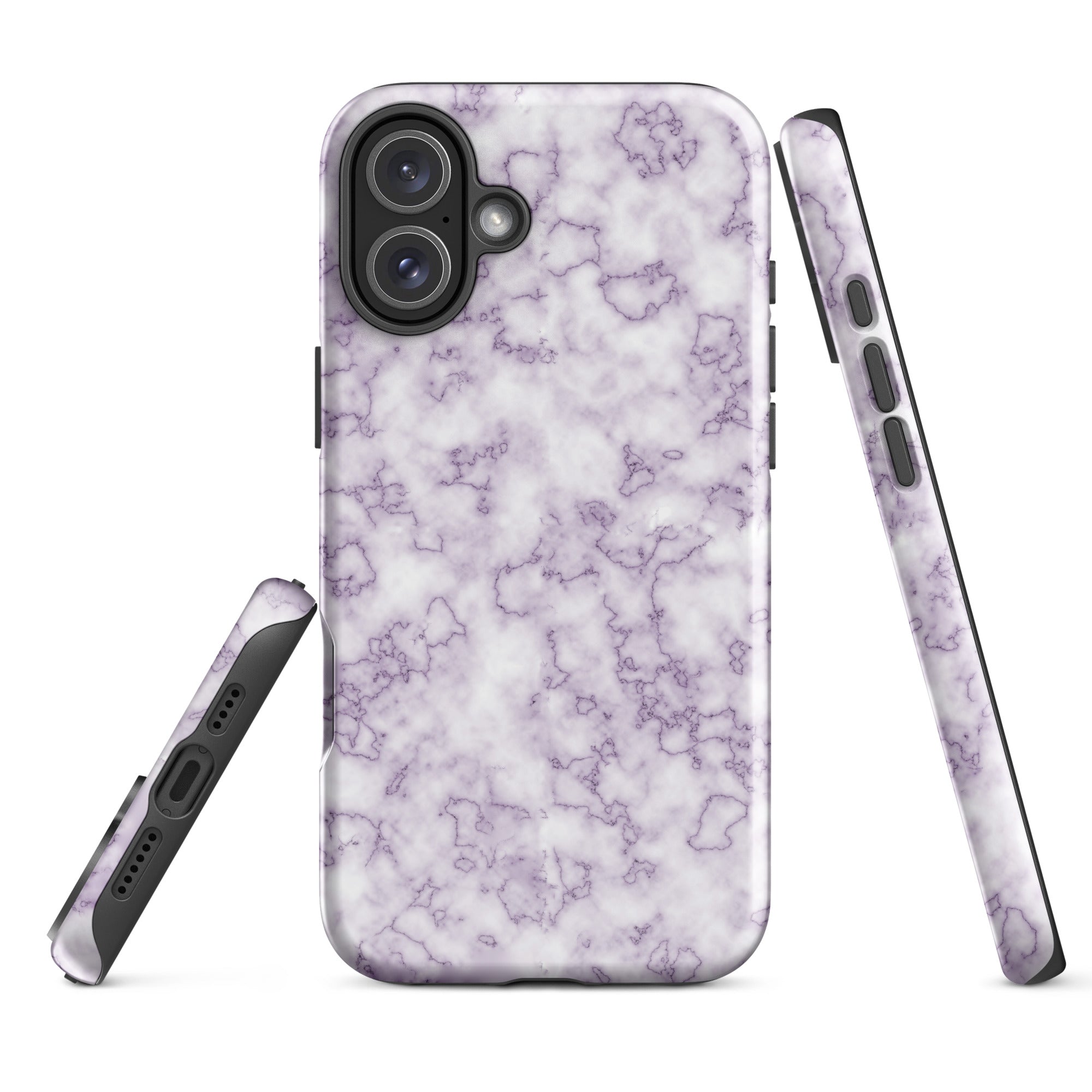 Tough Case for iPhone®- Purple Marble