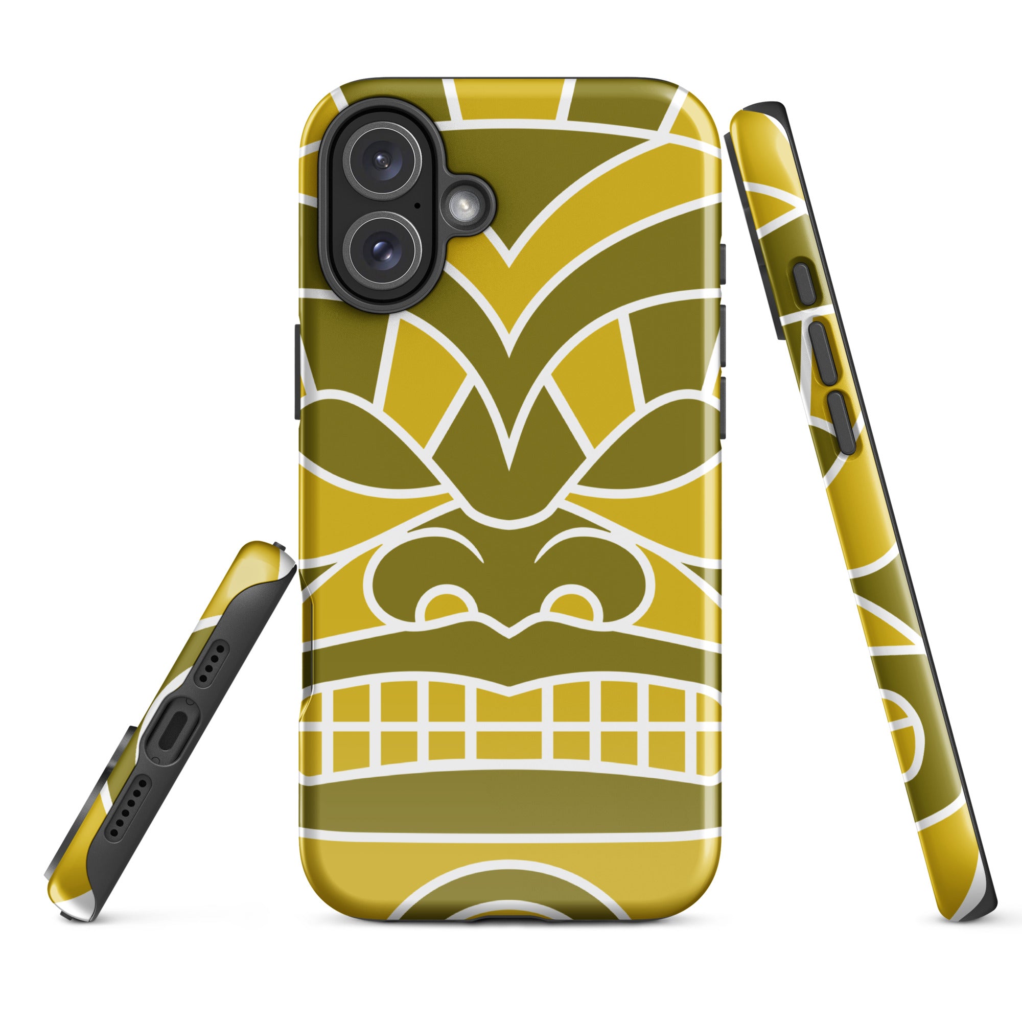 Tough Case for iPhone®- Totem Mask Yellow