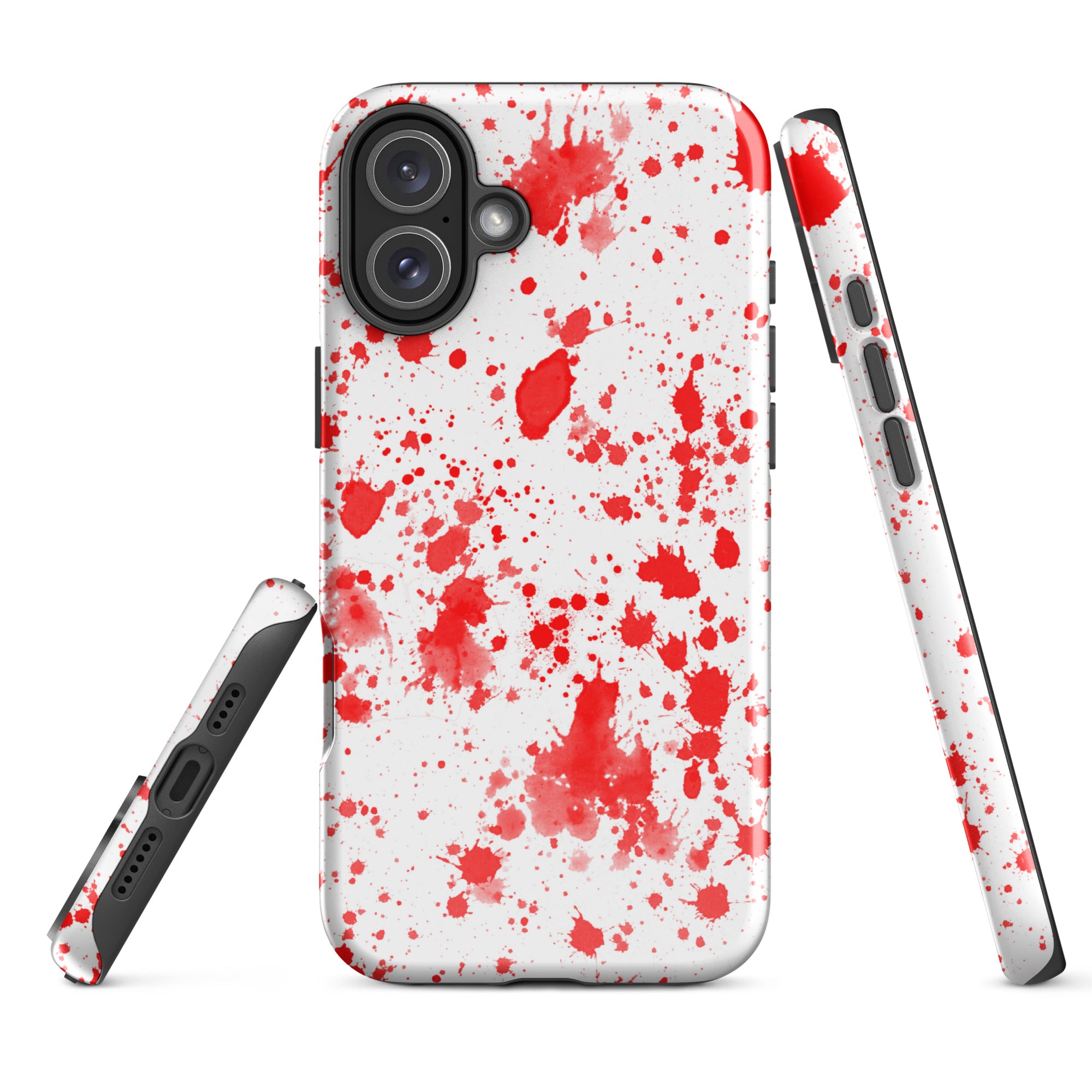 Tough Case for iPhone®- Paint Splatter Red