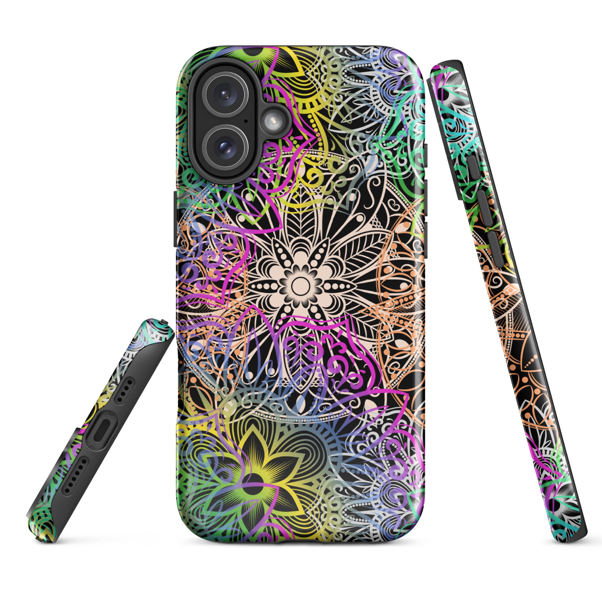 Tough Case for iPhone®- Multicolour Mandala