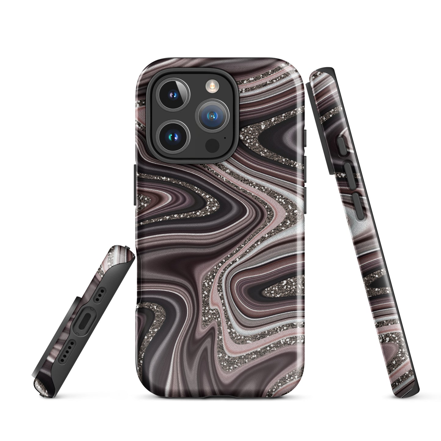 Tough Case for iPhone®- Abstract Leather