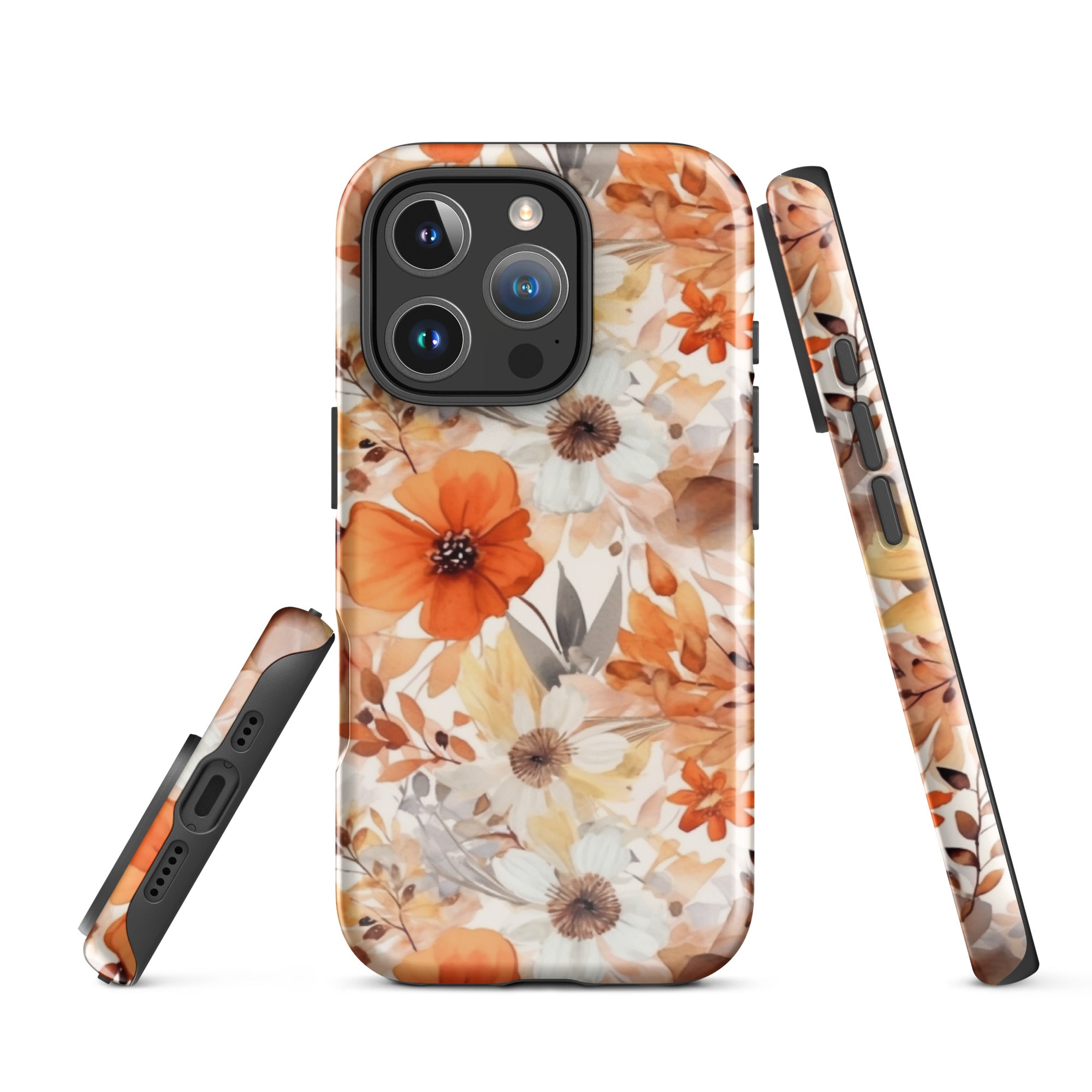 Tough Case for iPhone®- Floral Pattern I