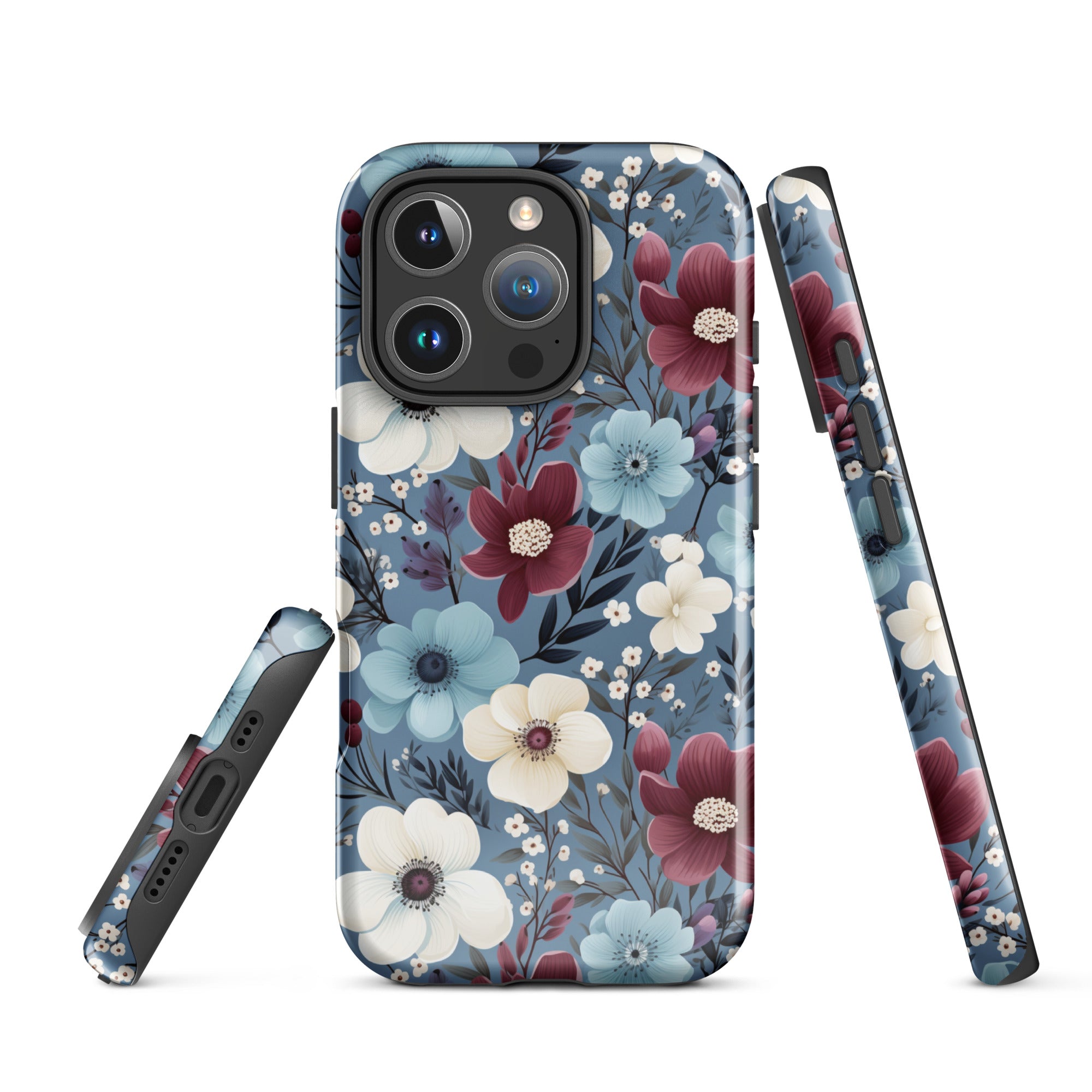 Tough Case for iPhone®- Floral Pattern II