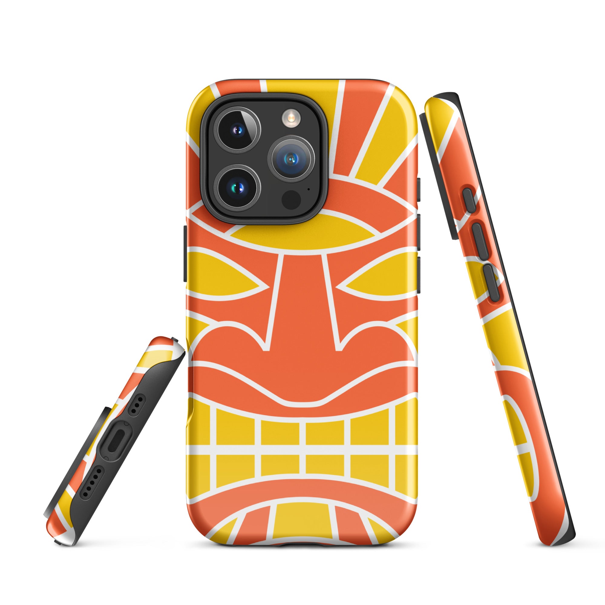 Tough Case for iPhone®- Totem Mask Orange