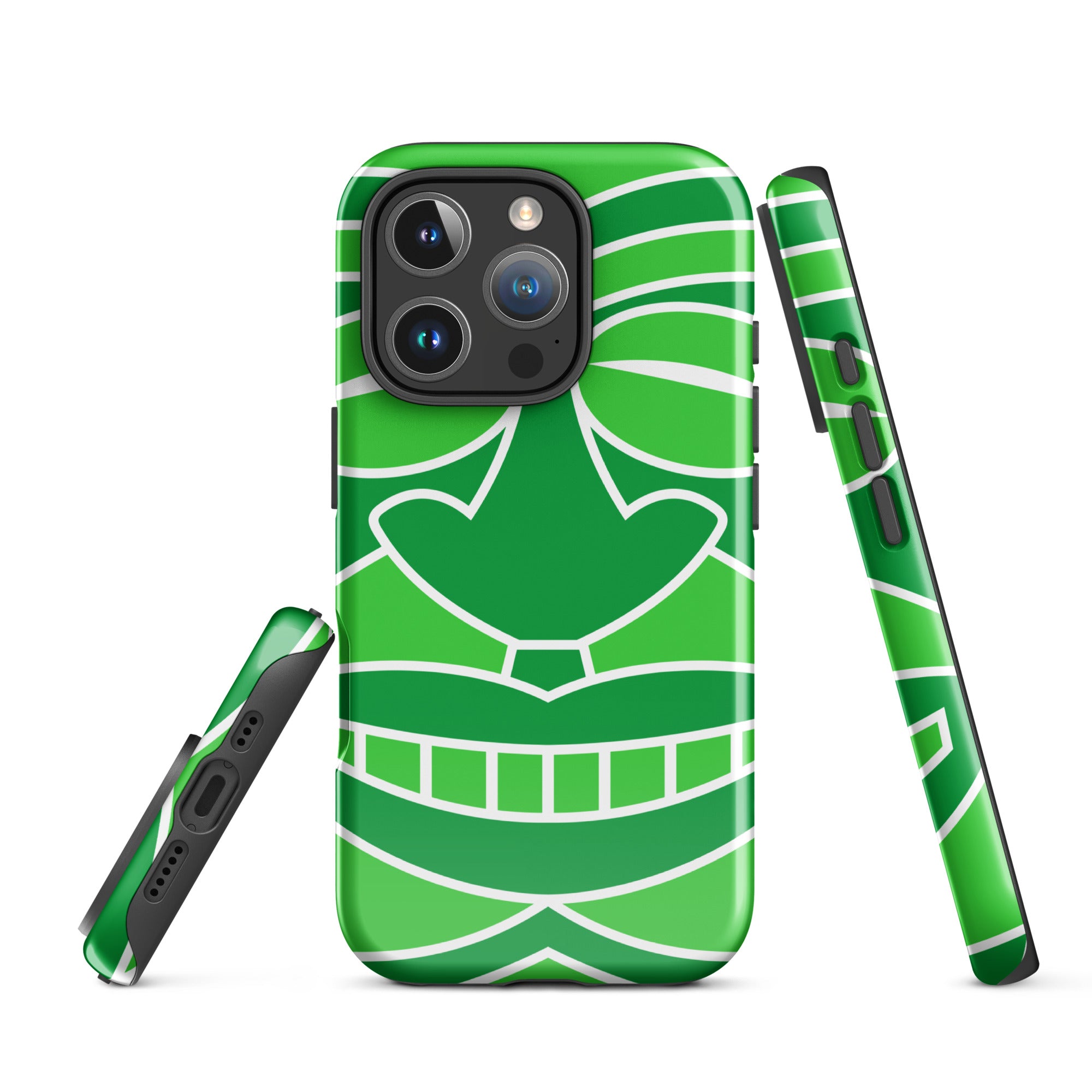 Tough Case for iPhone®- Totem Mask Green