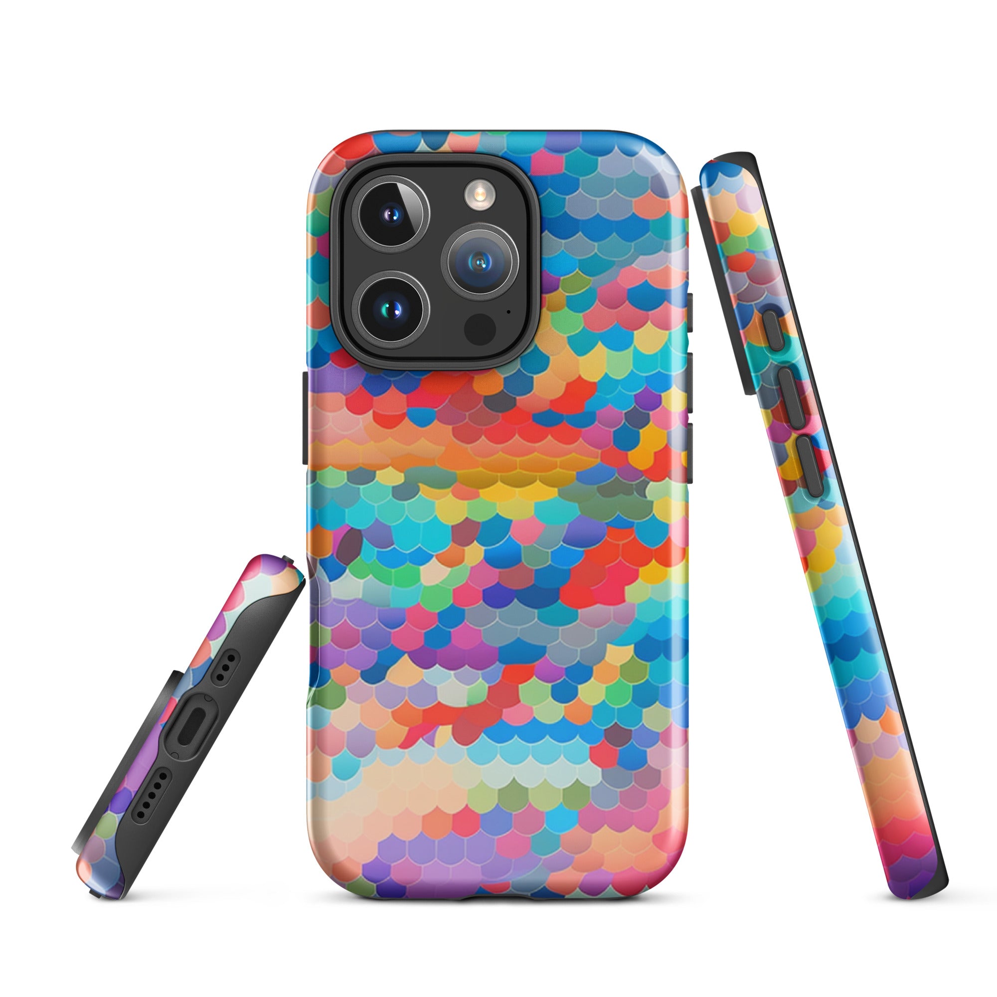 Tough Case for iPhone®- Rainbow Cloud Pattern III