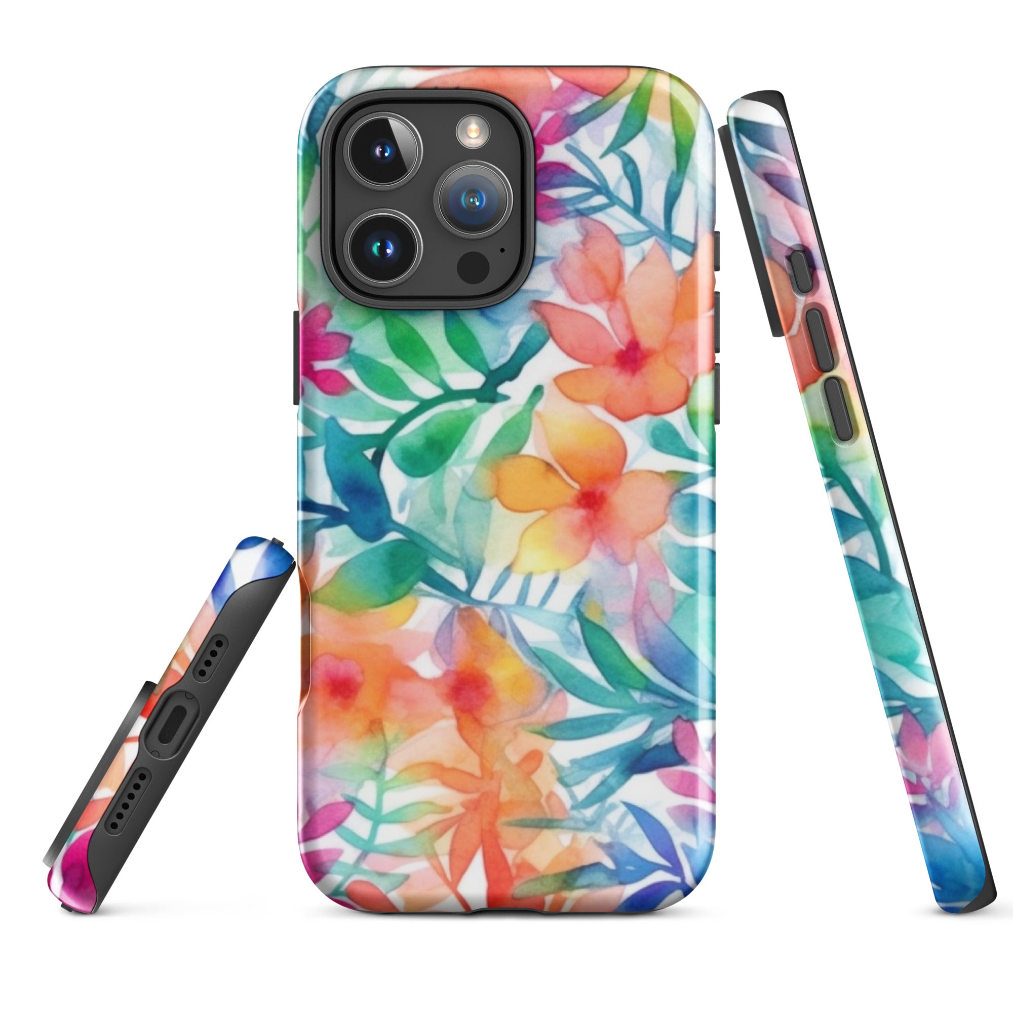 Tough Case for iPhone®- Floral Pattern III