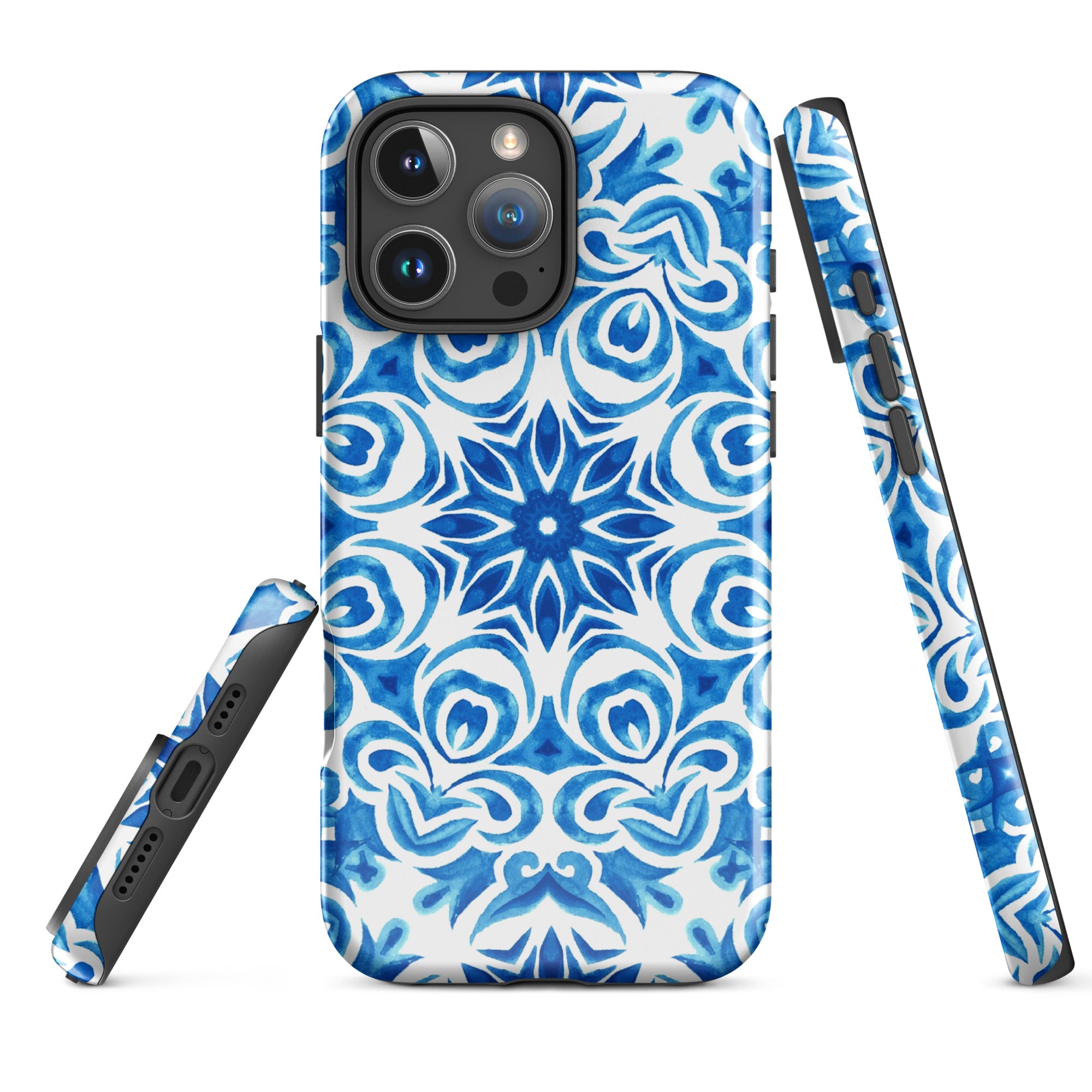 Tough Case for iPhone®- Majolica Pattern II