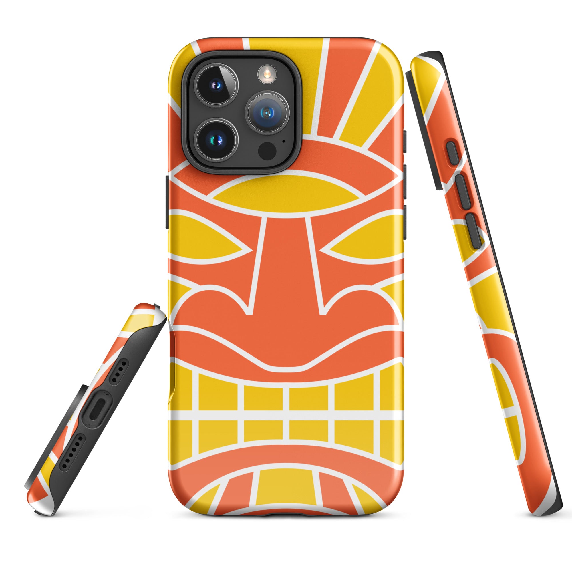 Tough Case for iPhone®- Totem Mask Orange