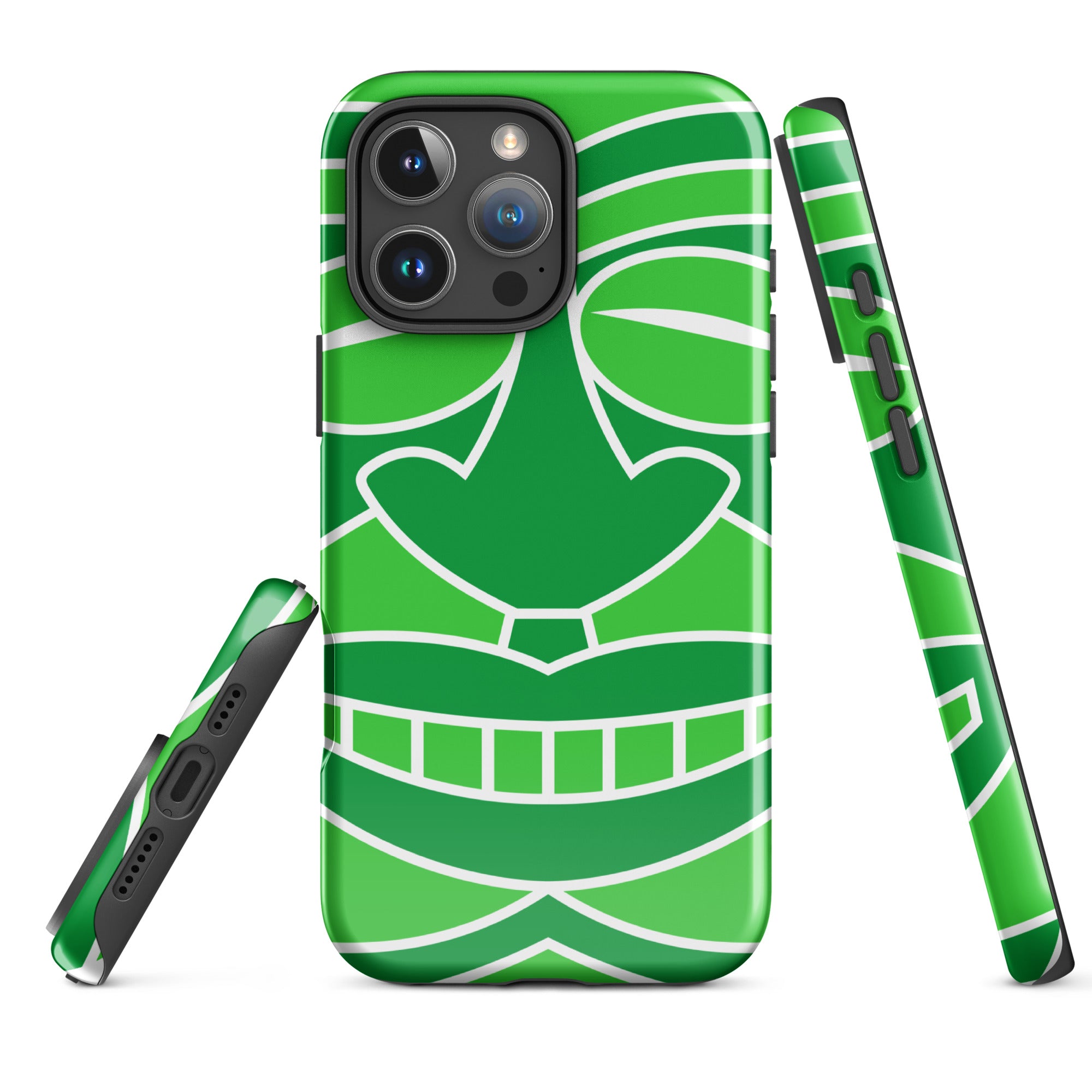 Tough Case for iPhone®- Totem Mask Green