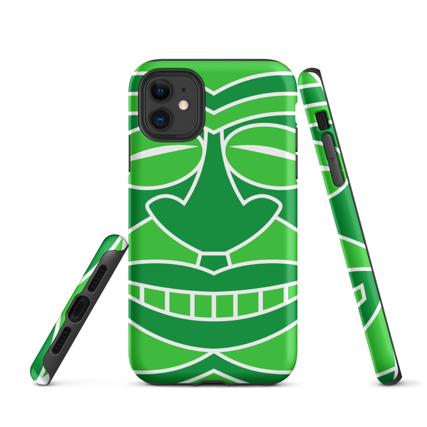 Tough Case for iPhone®- Totem Mask Green
