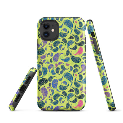 Tough Case for iPhone®- Paisley Yellow