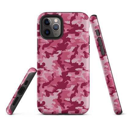 Tough Case for iPhone®- Camo Dark Pink