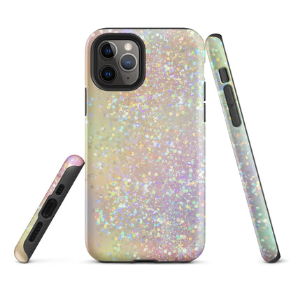 Tough Case for iPhone®- Rainbow Glitter Pattern I