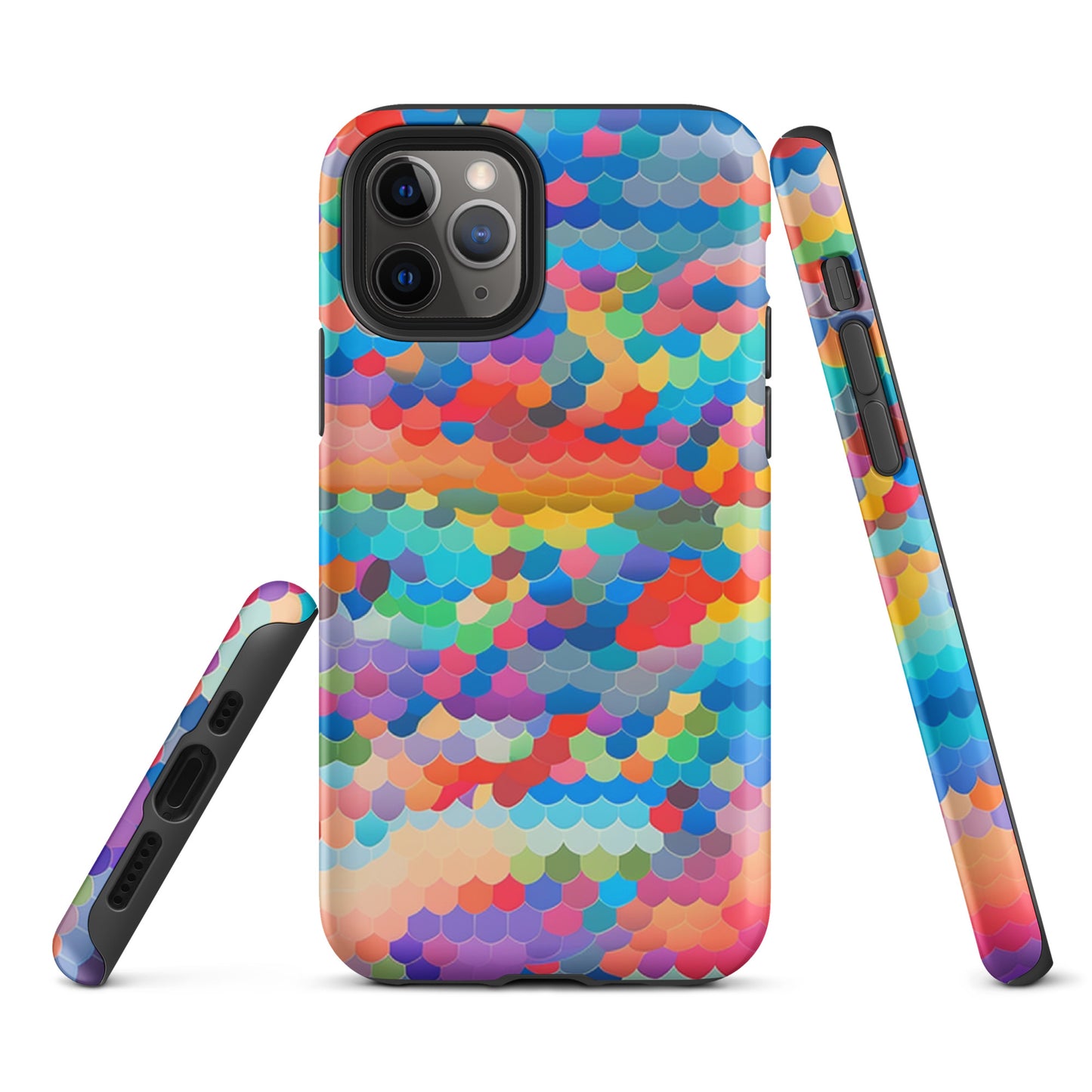 Tough Case for iPhone®- Rainbow Cloud Pattern III