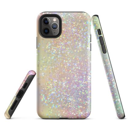 Tough Case for iPhone®- Rainbow Glitter Pattern I
