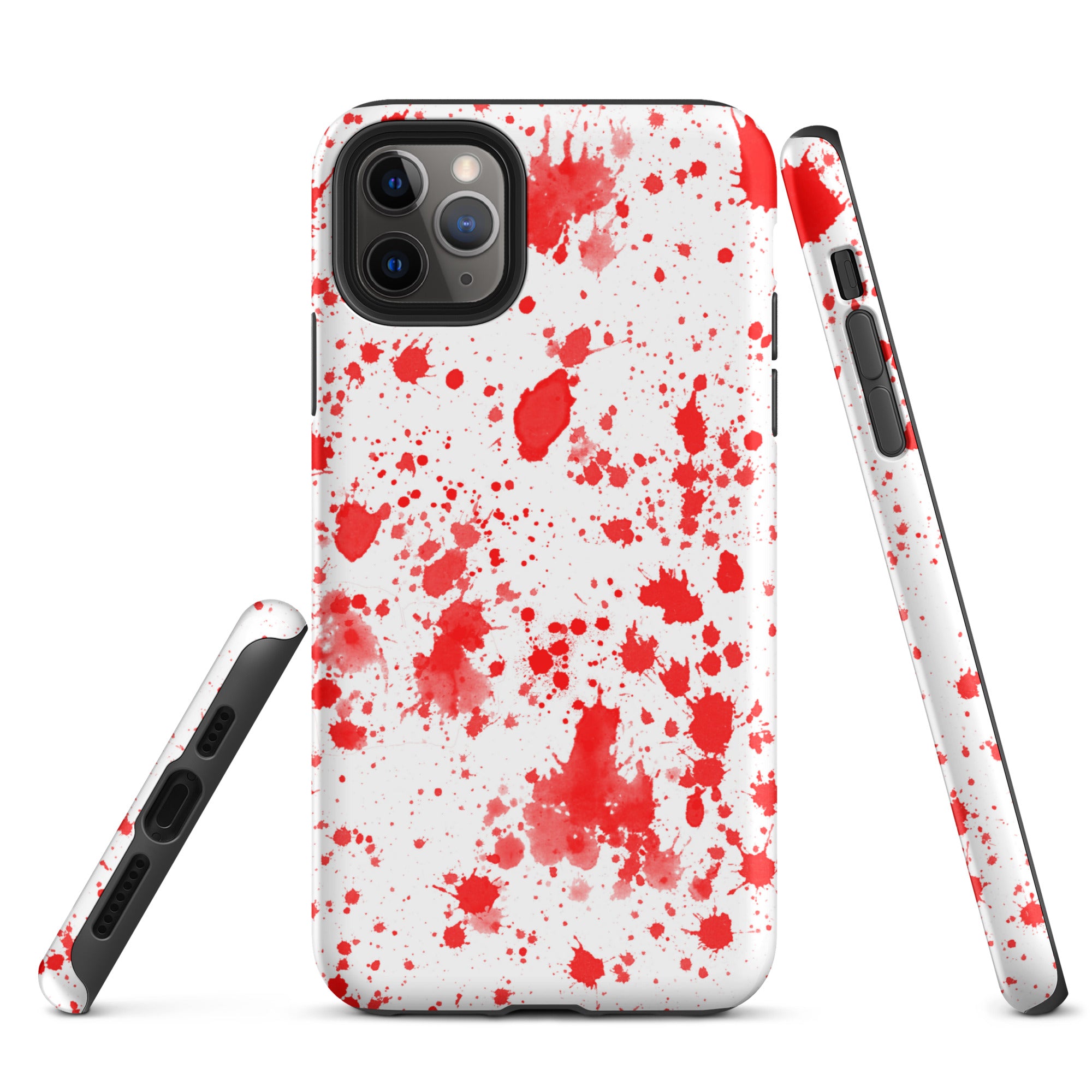 Tough Case for iPhone®- Paint Splatter Red