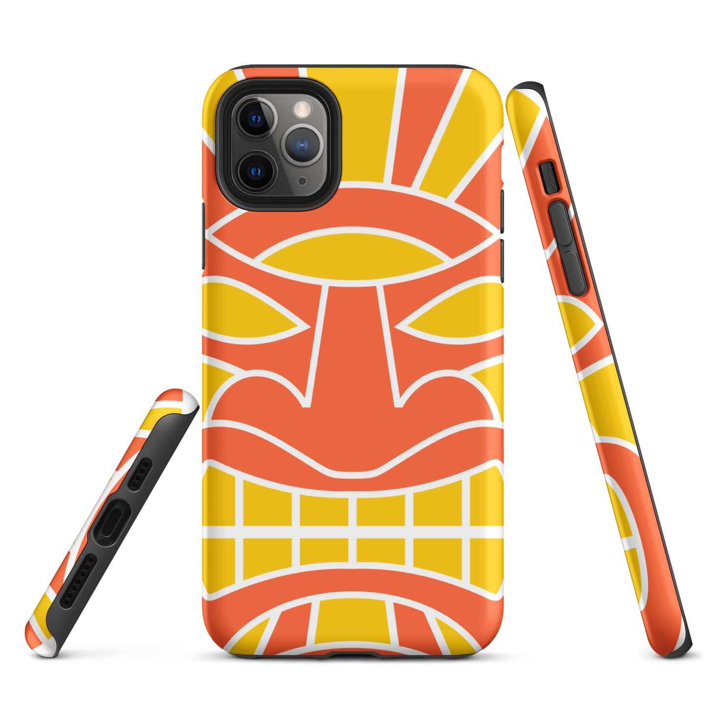 Tough Case for iPhone®- Totem Mask Orange