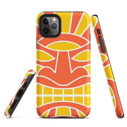 Tough Case for iPhone®- Totem Mask Orange