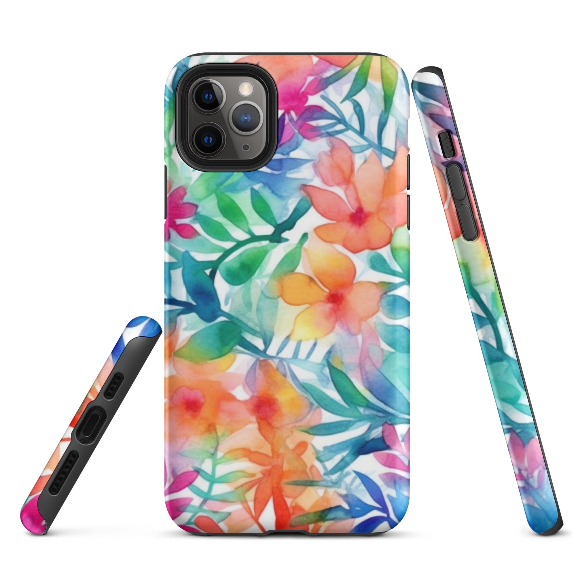 Tough Case for iPhone®- Floral Pattern III