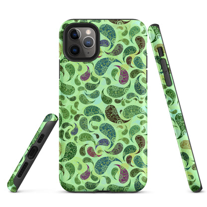 Tough Case for iPhone®- Paisley Green