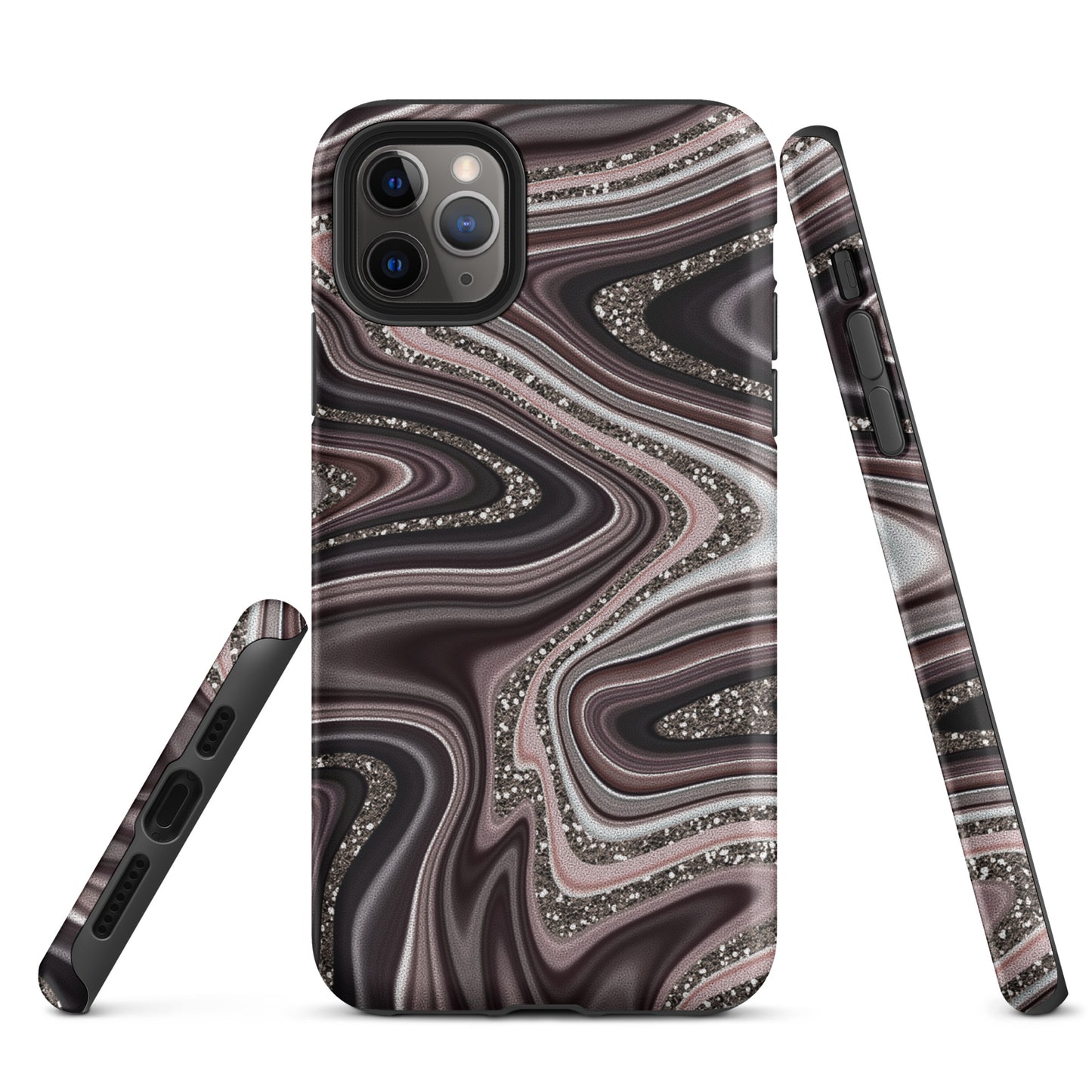 Tough Case for iPhone®- Abstract Leather