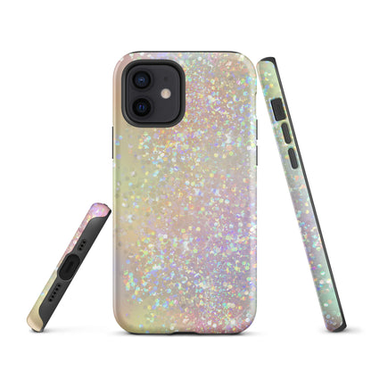 Tough Case for iPhone®- Rainbow Glitter Pattern I