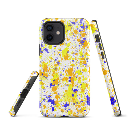 Tough Case for iPhone®- Paint Splatter Yellow