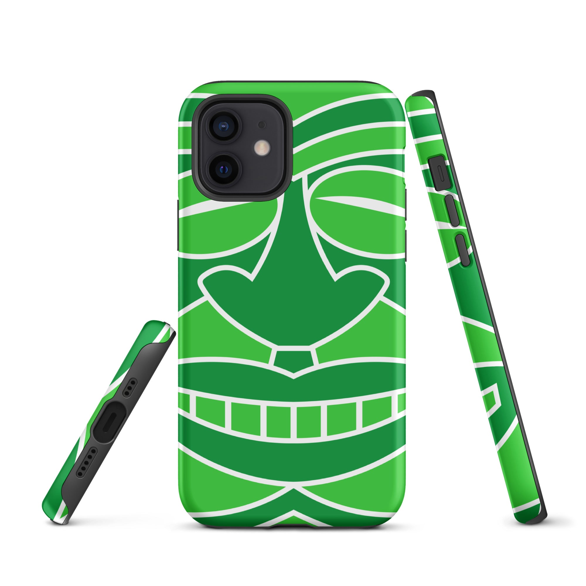 Tough Case for iPhone®- Totem Mask Green