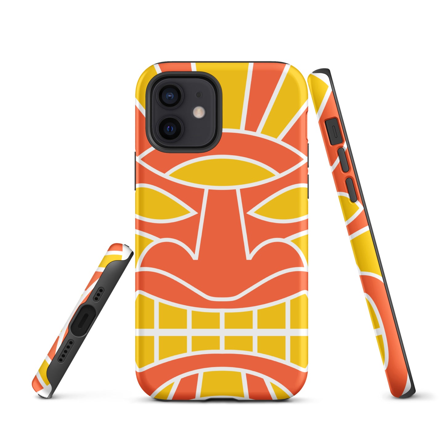 Tough Case for iPhone®- Totem Mask Orange