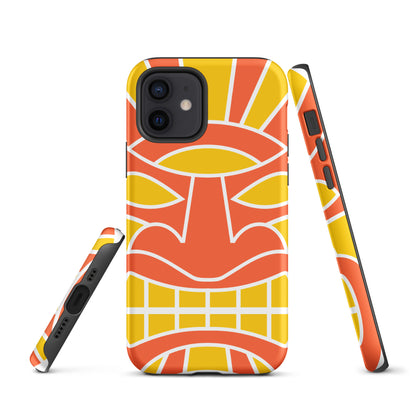 Tough Case for iPhone®- Totem Mask Orange