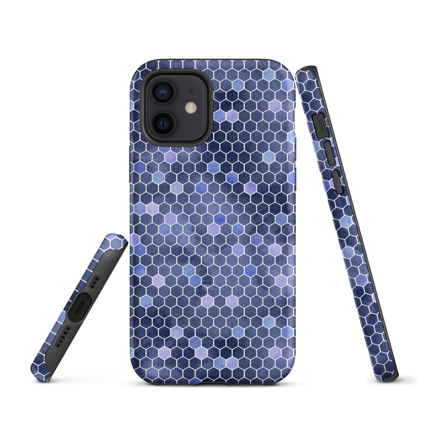Tough Case for iPhone®- Honeycomb Blue