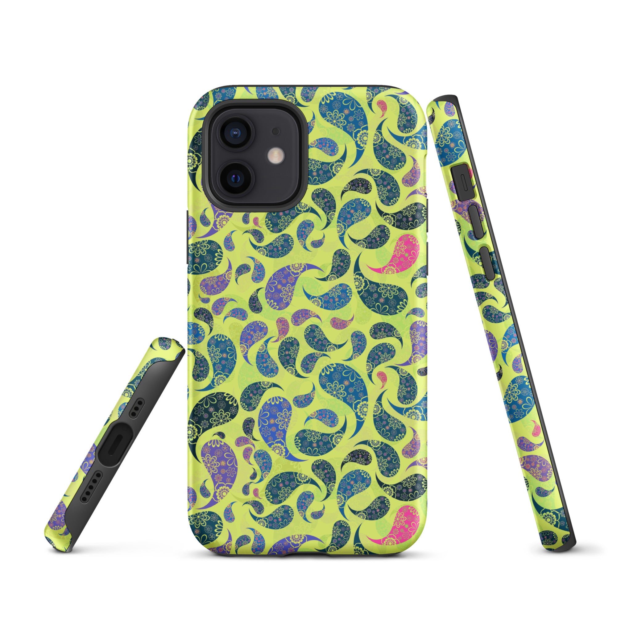 Tough Case for iPhone®- Paisley Yellow