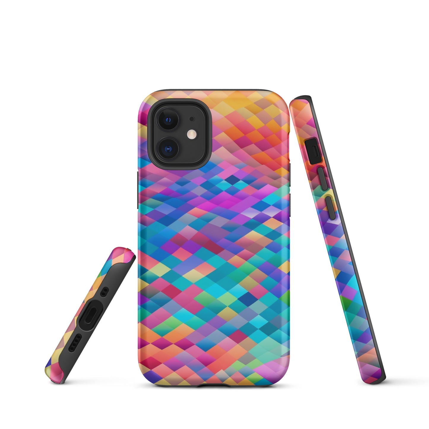 Tough Case for iPhone®- Rainbow Cloud Pattern IV