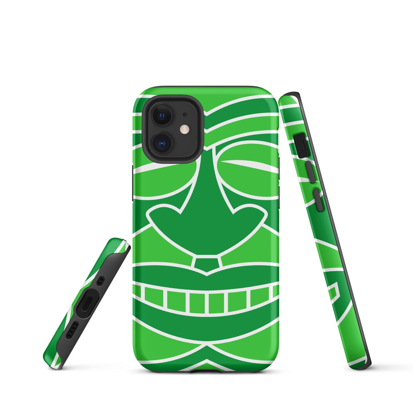 Tough Case for iPhone®- Totem Mask Green