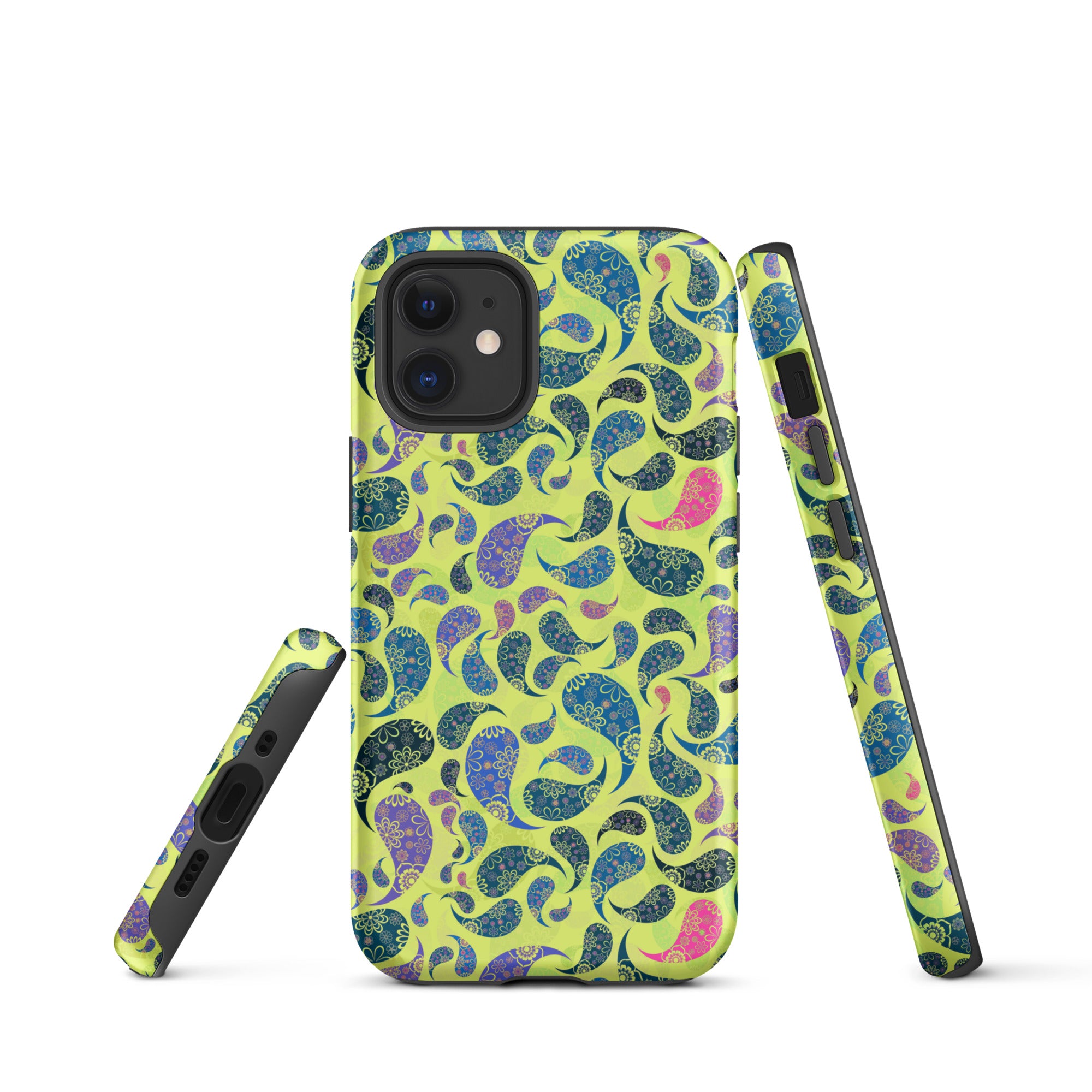 Tough Case for iPhone®- Paisley Yellow